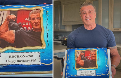 Stallone pokazao tortu koju je dobio u teretani: 'Stvarno sam zahvalan na ljudima koje imam'