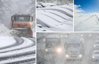 Europa je zatrpana: Snijeg i u  Lici, Gorskom kotaru, Biokovu