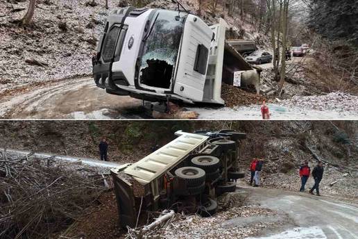 Vozač kamiona teško ozlijeđen, ali mu život nije u opasnosti