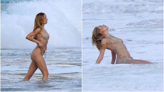 Reality zvijezda priredila pravi performans na plaži, izvijala se u mini bikiniju i ukrala poglede