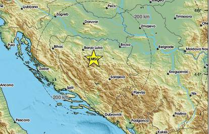 Potres magnitude 4,3 prema Richteru pogodio BiH, osjetio se i diljem Hrvatske: 'Sve se treslo'