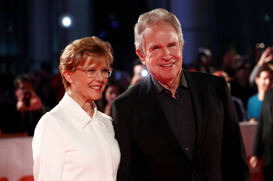Bening arrives with her husband Beatty on the red carpet for the film "Film Stars Don't Die in Liverpool" during the Toronto International Film Festival in Toronto