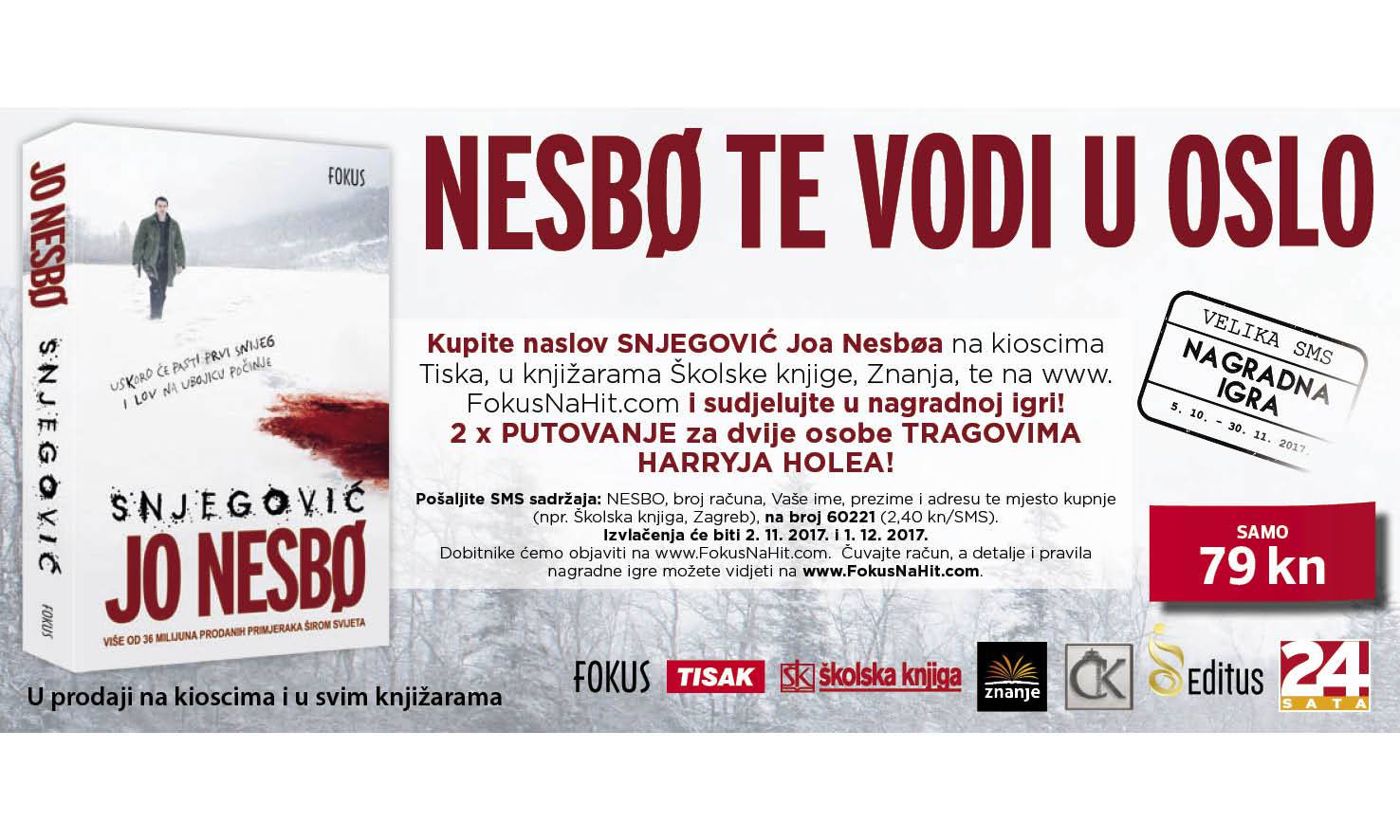 Zaigrajte „Snjegovića“ genijalnog Joa Nesbøa i otputujte u Oslo!
