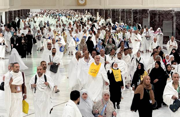 Muslims arrive ahead of the annual hajj pilgrimage to the grand mosque in the holy city of Mecca, Saudi Arabia