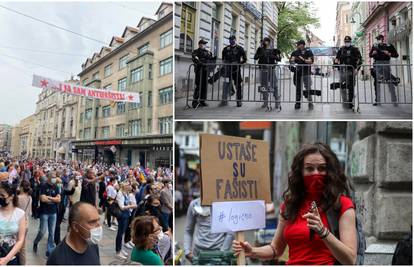 Tisuće ljudi pjevale partizanske pjesme: Probili se i prosvjednici