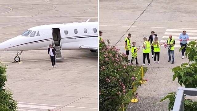 VIDEO Modrić sletio privatnim avionom na Krk: 'Radnici su ga molili fotku, nikoga nije odbio'