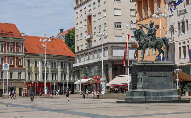 Zagreb: Nedjeljno prijepodne u centru grada 