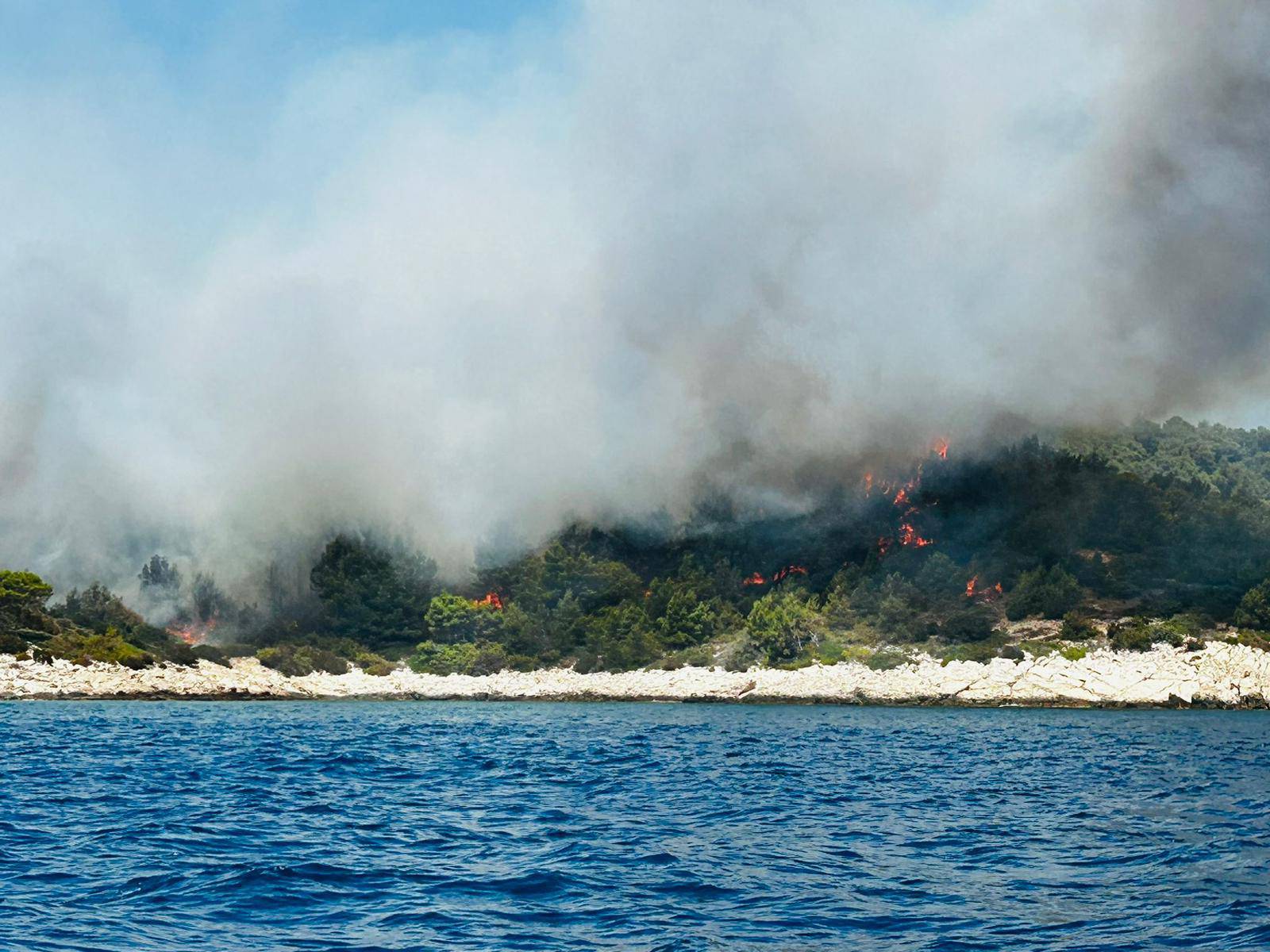 Vatrogasci lokalizirali požar na Braču: 'Približio se kućama, a izgorjelo je pet hektara šume'