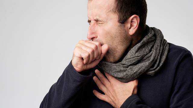 Mature,Man,In,Scarf,Is,Ill,From,Colds,Or,Pneumonia.