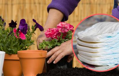 Genijalan trik kako dječjom pelenom spasiti biljke u tegli