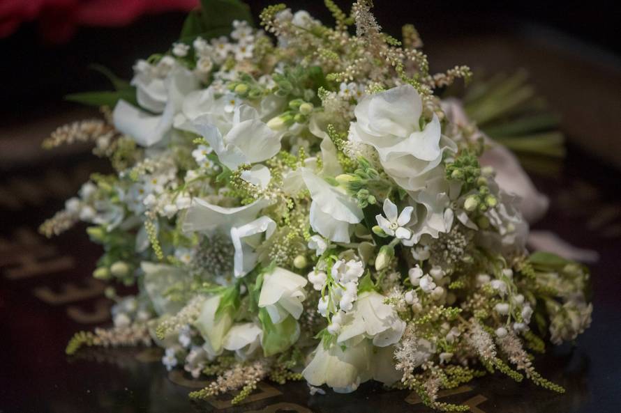Meghan Markle's wedding bouquet lies on the grave of the Unknown Warrior in the west nave of Westminster Abbey, London