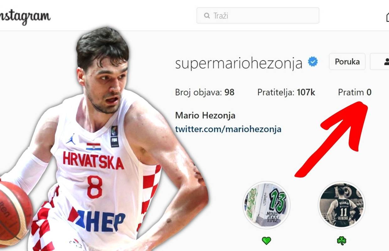 Hezonja otkrio zašto nikoga ne prati na Instagramu pa dodao: Mirovina? Život sa psima u šumi