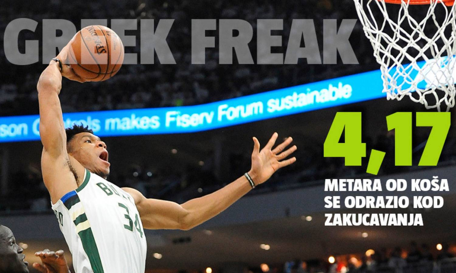 Monstruozno zakucao! Greek Freak letio više od četiri metra