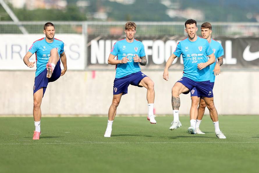 Rijeka: Trening hrvatske nogometne reprezentacije
