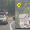 VIDEO U vožnji izlazili iz auta kroz prozor, penjali se na krov: 'Strašno, trubili su i divljali'