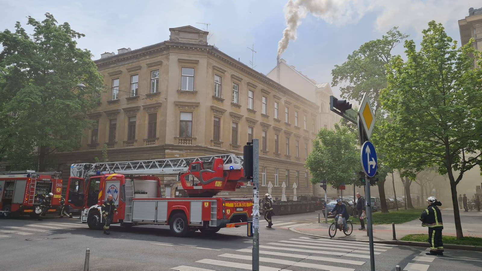 VIDEO Zapalila se ventilacija u restoranu u centru Zagreba