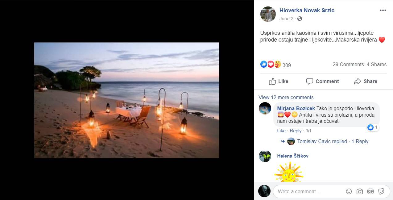 Hloverka Novak Srzić reklamira Makarsku rivijeru fotografijama iz Mozambika. Razotkrili su je