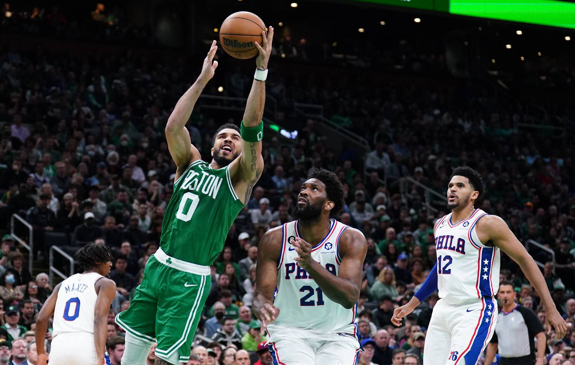 NBA: Playoffs-Philadelphia 76ers at Boston Celtics