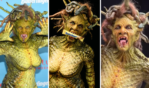 Ovo se ne viđa svaki dan! Heidi Klum uz pomoć 35 ljudi stvorila najjeziviji Halloween kostim!