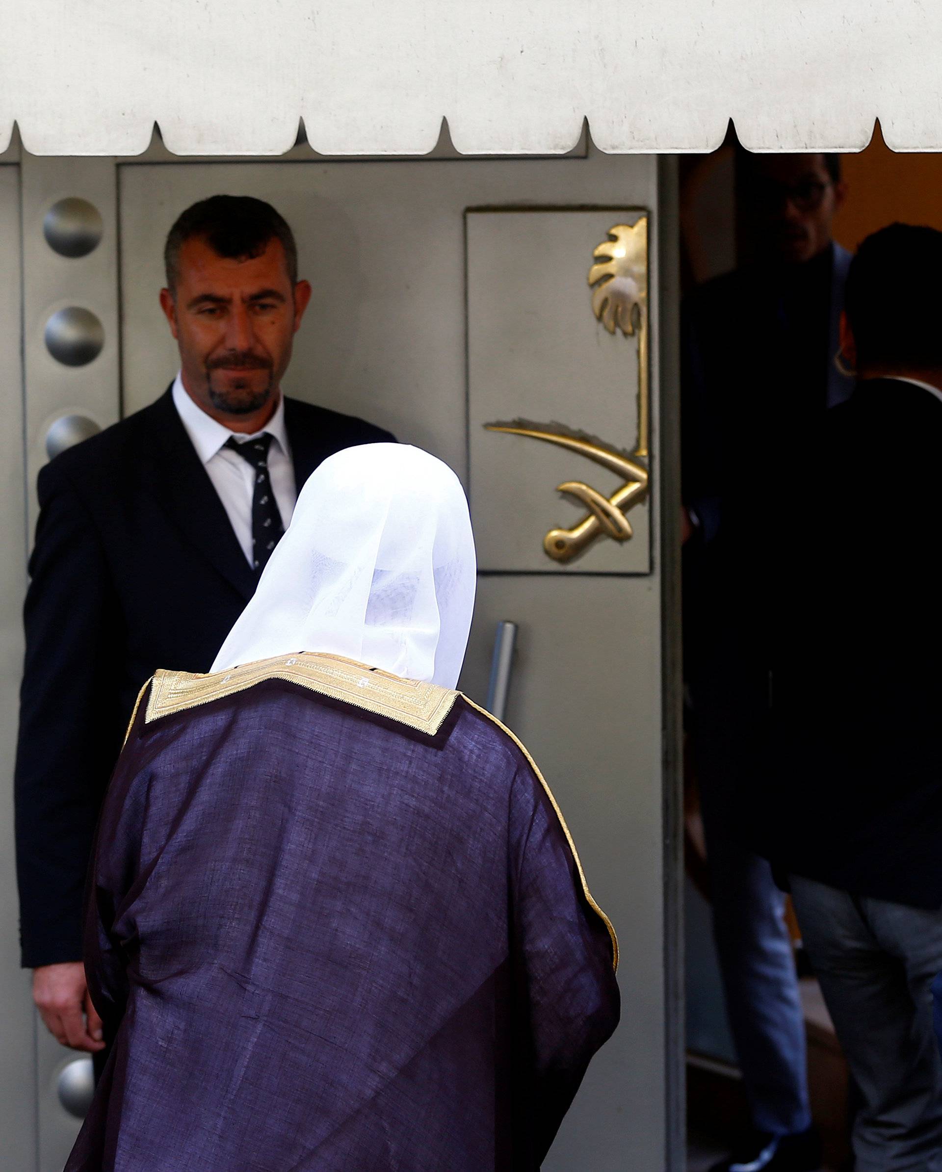 Saudi public prosecutor Saud Al Mojeb arrives at Saudi Arabia's consulate in Istanbul