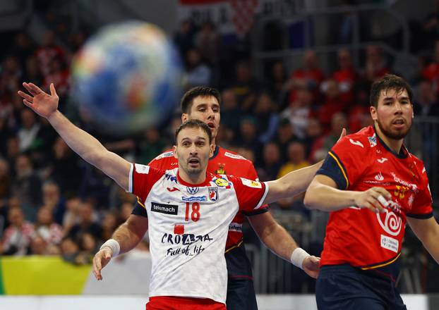 EHF 2024 Men's European Handball Championship - Preliminary Round - Group B - Spain v Croatia