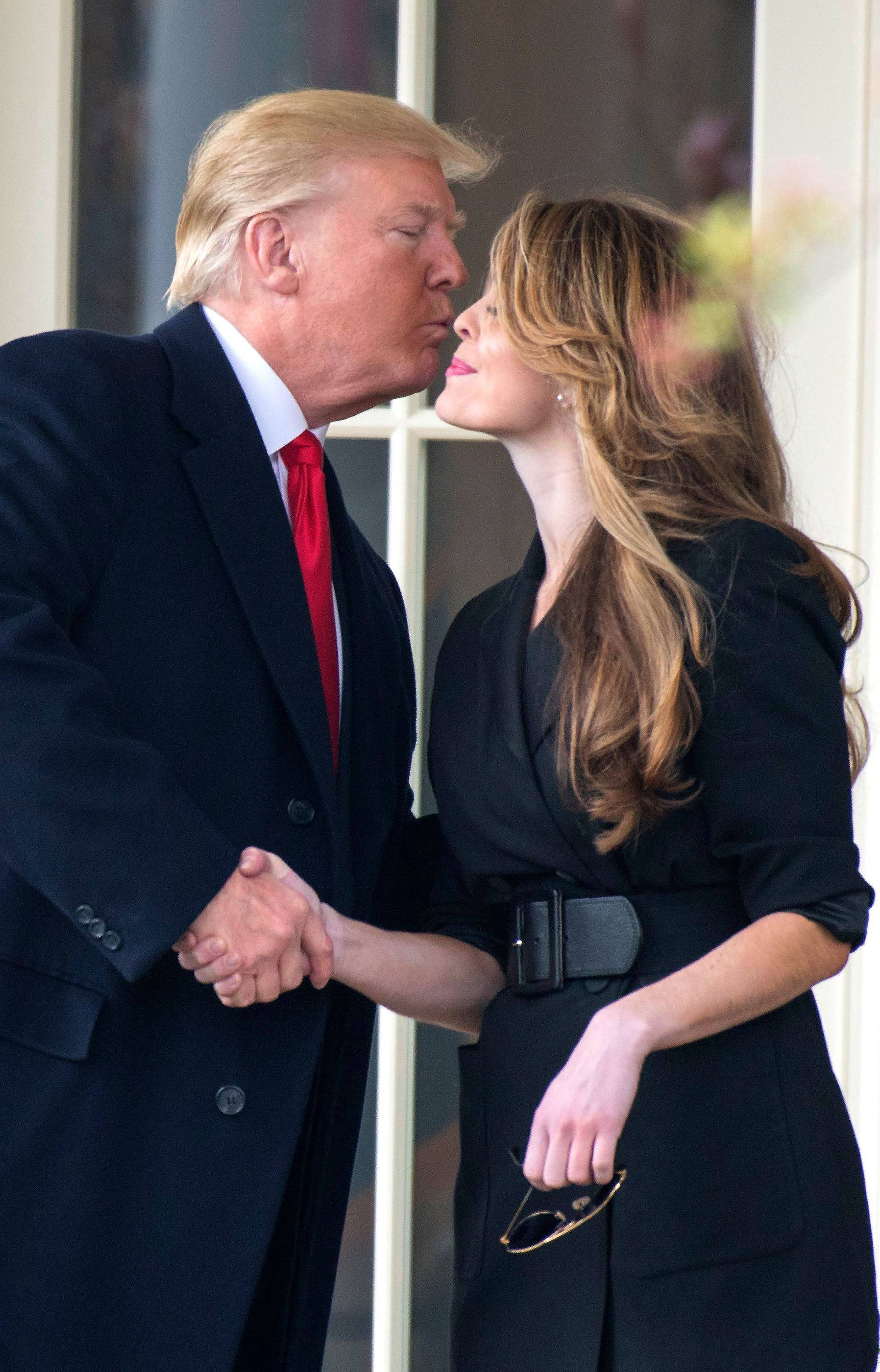 Donald Trump bids farewell to Hope Hicks, Washington DC, USA - 29 Mar 2018