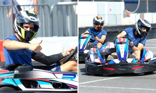 Gas do daske: Igrači Hajduka otišli su na karting u Maribor