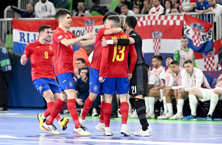 Susret Hrvatske i Španjolske u polufinalu Europskog prvenstva u futsalu