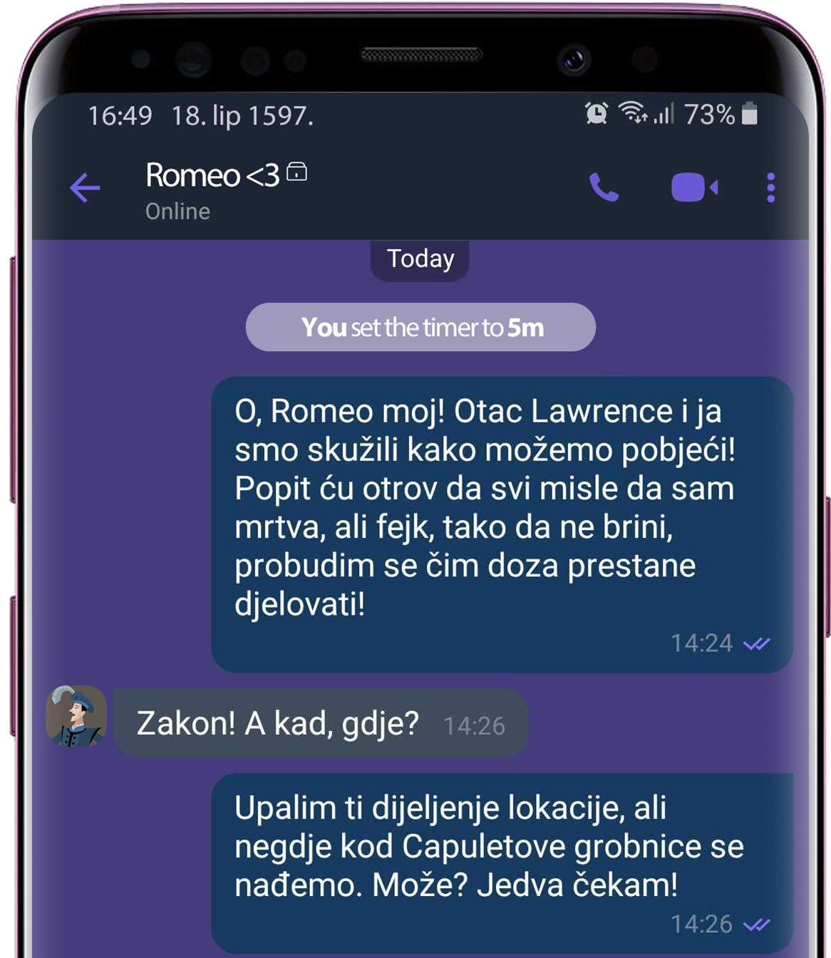 Kako bi završile književne priče da su svi likovi koristili - Viber