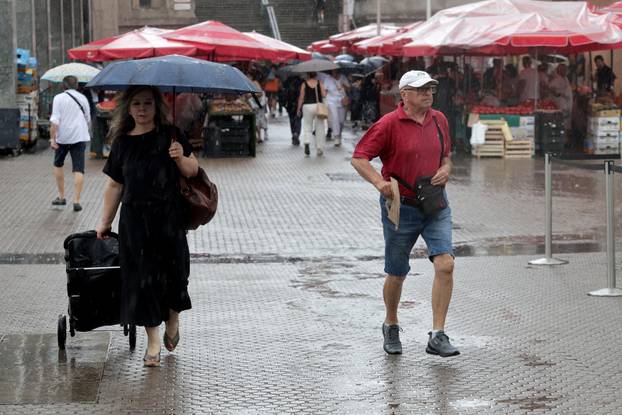 Ljetna kiša u Zagrebu