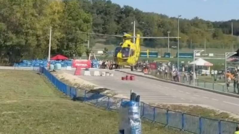 VIDEO Vozač ozlijeđen na utrci u Zelini, odvezli ga helikopterom