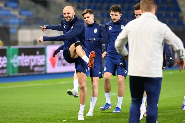 Genk: Nogometaši Dinama odradili trening uoči utakmice protiv Genka