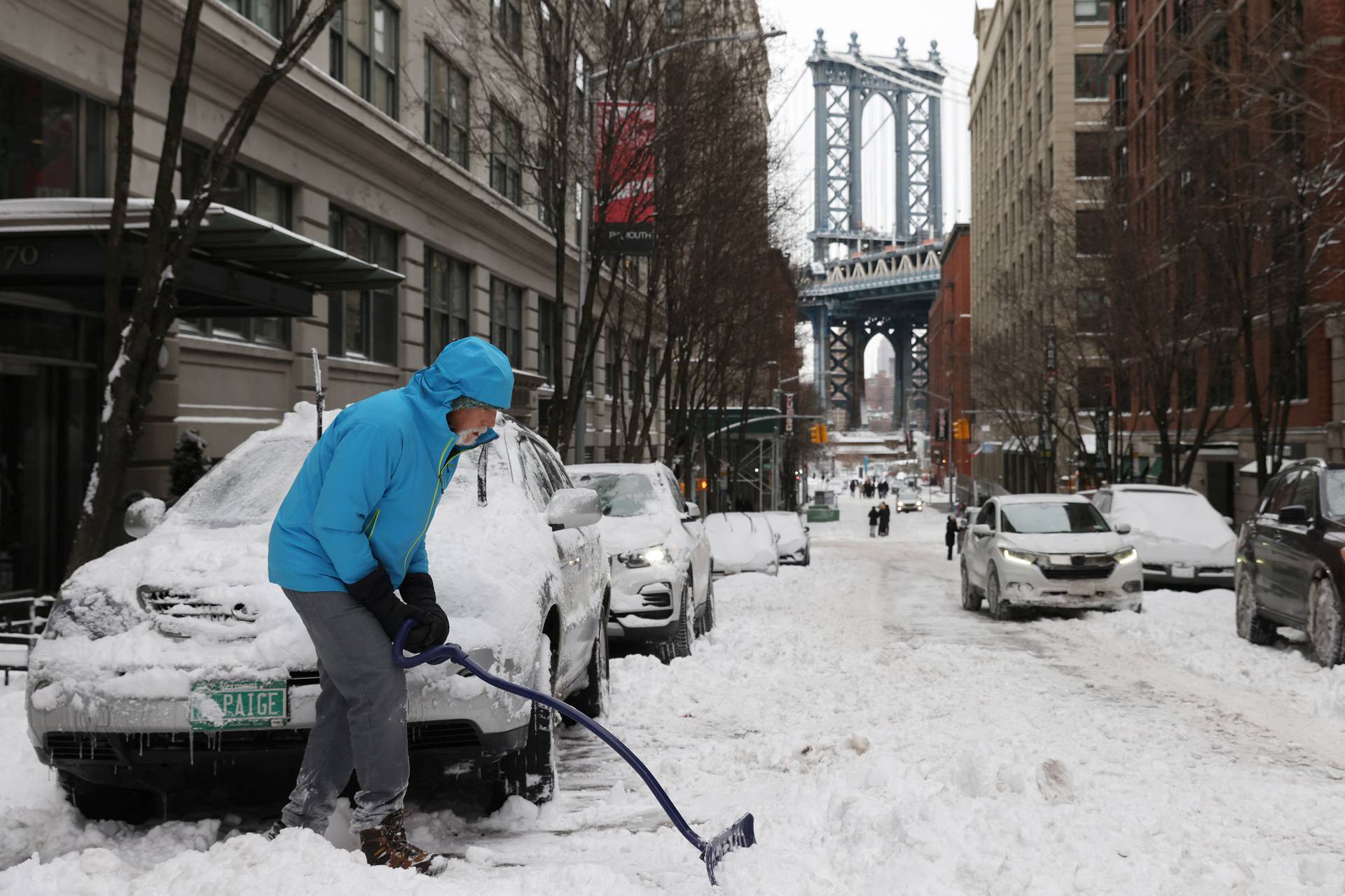 Nor'easter storm in New York