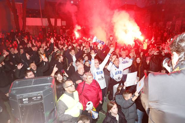 Doček KK Alkar nakon osvojenog drugog mjesta na kupu Krešimir Čosić