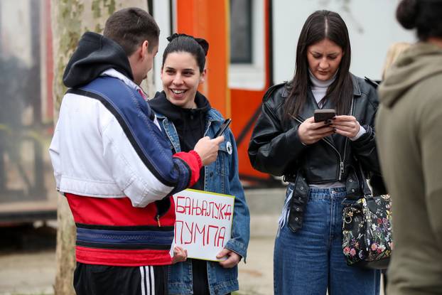 Studenti iz Banja Luke dali podršku kolegama iz Srbije