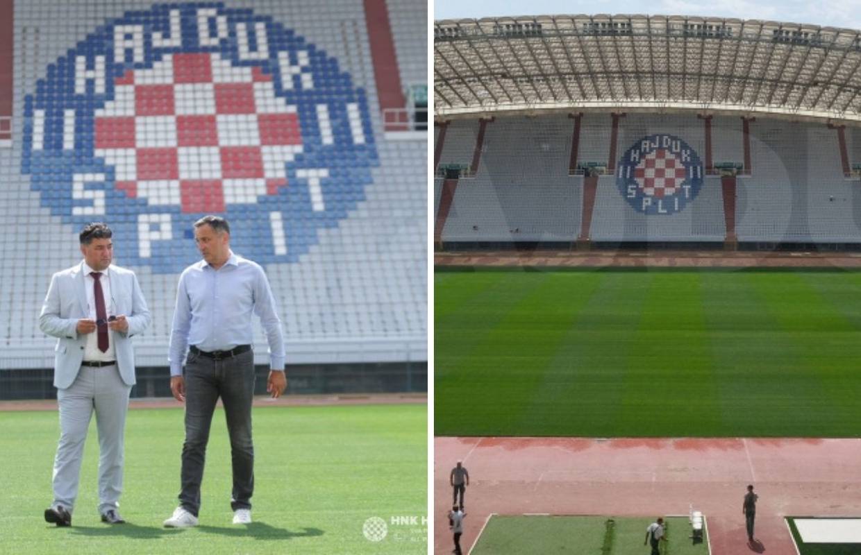 Hajduk napokon dobio hibridni travnjak: Predao ga Kustić!