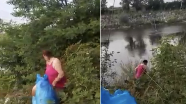 VIDEO: Bacili smeće u rijeku, mještanin ih natjerao da sve izvade: 'Nije ti ovo Germany'