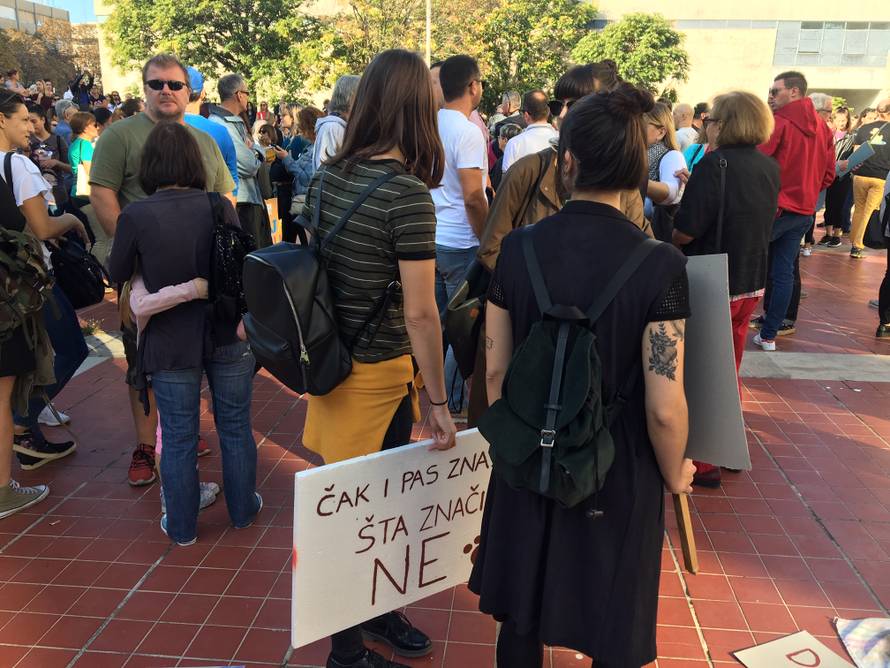 Prosvjedi u Hrvatskoj: 'Tu smo jer vas pravosuđe nije zaštitilo'