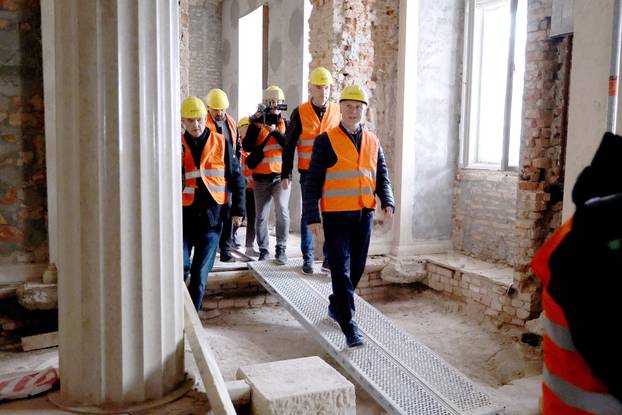 Zagreb: Gordan Jandroković obišao zgradu Hrvatskog sabora koja se obnavlja