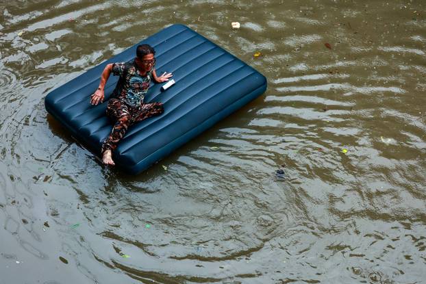 Heavy rain in Bangkok