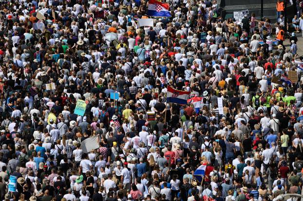 Tisuće prosvjednika preplavile središte Zagreba zbog otpada u Lici