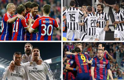 Fantastična četvorka: Bayern, Barca, Real Madrid i Juventus