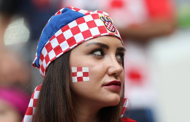 Moskva: Navijači na tribinama tijekom finalne utakmice između Francuske i Hrvatske