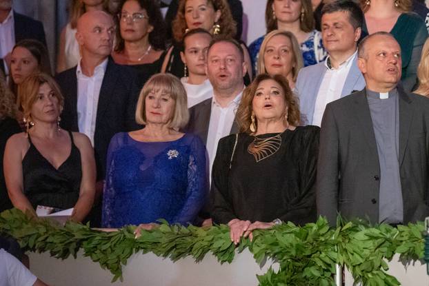 Dubrovnik: Svečano otvaranje 74. Dubrovačkih ljetnih igara ispred crkve sv.Vlaha.