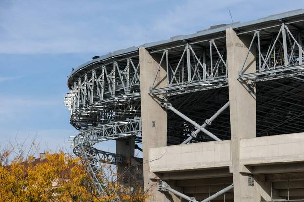 Zagreb: Počelo postavljanje stolica na sjevernoj tribini stadiona u Kranjčevićevoj