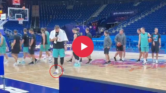 VIDEO Alarm u Sloveniji: Dončić napustio trening uoči 1/4 finala