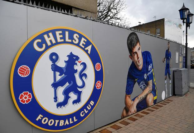 Stamford Bridge, the stadium for Chelsea Football Club, in London