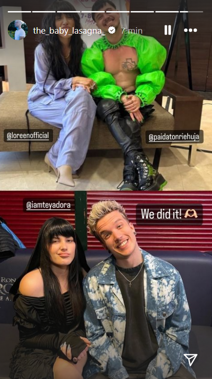 Baby Lasagna i Teya Dora su rekreirali fotku Loreen i Käärije