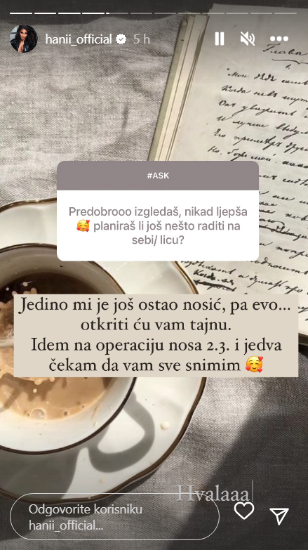 Hana Rodić priprema se za novi zahvat: 'Jedino mi je to ostalo, jedva čekam da vam pokažem'