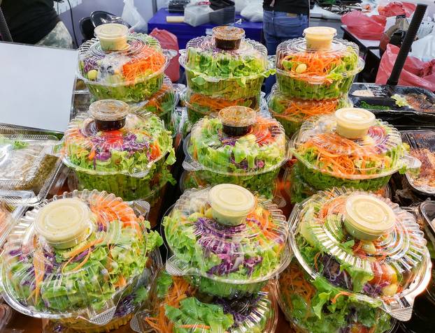 Salad Vegetables in a Box